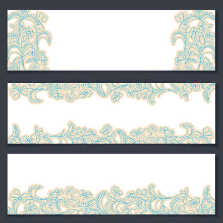 Background with floral ornamentのイラスト素材
