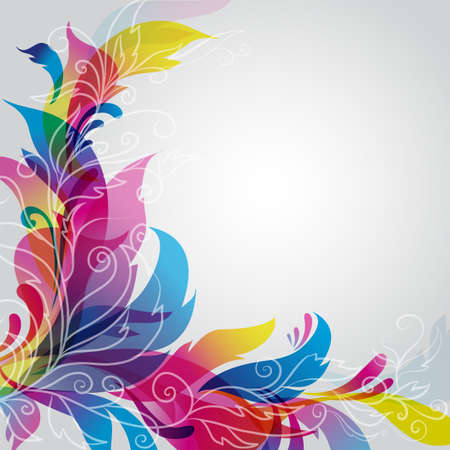 Beauty abstract background with ornate floral ornamentのイラスト素材