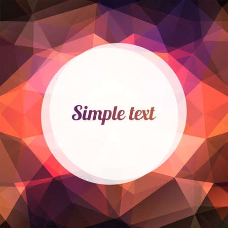 Geometric abstract pattern with triangle and place for the textのイラスト素材