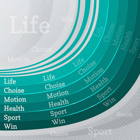 sport life abstract background with turquoise linesのイラスト素材
