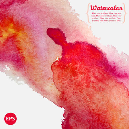 Pink and orange watercolor pattern with splatterのイラスト素材