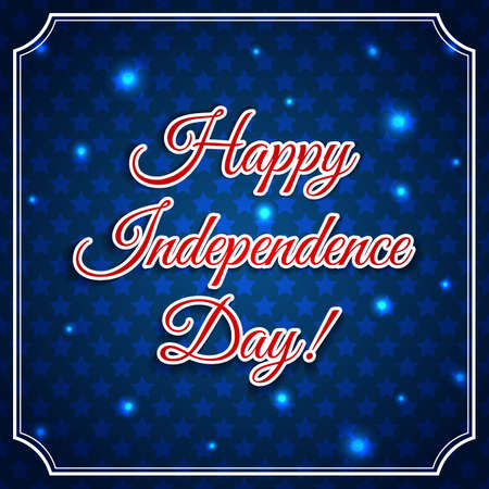 Independence day greeting card for 4 julyのイラスト素材