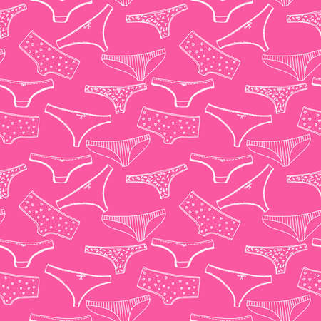 Seamless pattern wirh underclothes pantiesのイラスト素材