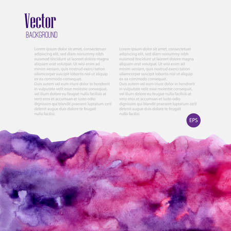 Watercolor business template with pink blotsのイラスト素材