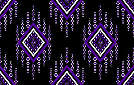 Geometric ethnic seamless pettern. Oriental tribal striped. Design for background, wallpaper, fabric, clothing, carpet, embroideryのイラスト素材