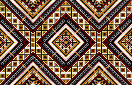 Geometric ethnic seamless pattern traditional. Native striped. american,mexican style. design for background, illustration, wallpaper, fabric, batik, carpet, clothing, embroideryのイラスト素材