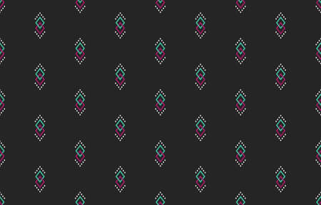 Geometric ethnic seamless pattern traditional design for background, illustration, wallpaper,...