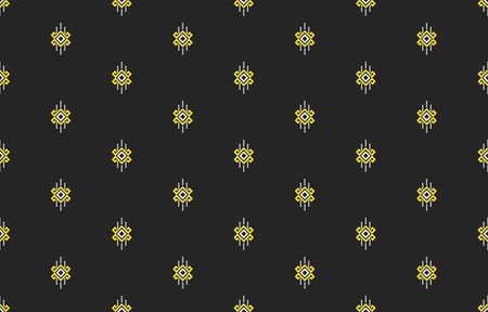 Geometric ethnic seamless pattern traditional design for background, illustration, wallpaper, fabric, clothing, batik, carpet, wrapping, embroideryのイラスト素材