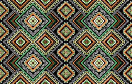 Ethnic seamless pattern. Flower decoration. Traditional tribal style. Design for...