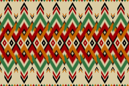 Oriental ikat native style. Geometric ethnic pattern traditional. Design for...