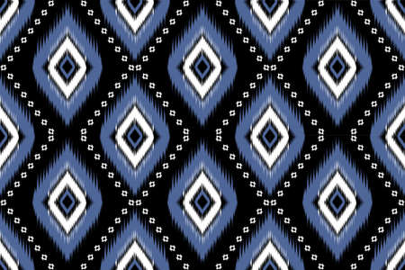 Ikat native style. Geometric ethnic seamless pattern traditional. Design for background,illustration,texture,fabric,batik,clothing,wrapping,wallpaper,carpet,embroideryのイラスト素材