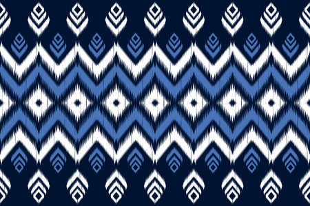 Oriental ikat native style. Geometric ethnic pattern traditional. Design for background,illustration,fabric,batik,clothing,wrapping,wallpaper,carpet,embroideryのイラスト素材