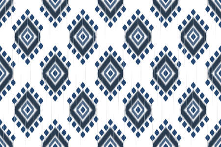 Ikat geometric ethnic seamless pattern traditional. Oriental tribal striped. Design for background,illustration,fabric,batik,clothing,wrapping,wallpaper,carpet,embroideryのイラスト素材