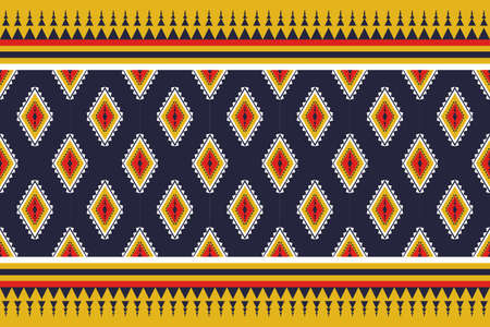 Geometric ethnic oriental seamless pattern traditional. Aztec style. Design for background, wallpaper, vector illustration, textile, fabric, clothing, batik, carpet, embroidery.のイラスト素材