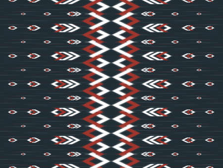 Beautiful ikat ethnic pattern art. Seamless pattern in tribal, folk embroidery, and Mexican style....