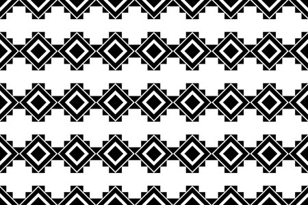 Geometric ethnic seamless pattern traditional. Design for background, wallpaper, illustration, textile, fabric, clothing, batik, carpet, embroidery.のイラスト素材