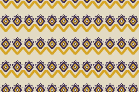 Ethnic oriental ikat seamless pattern traditional. Fabric Indian style. Design for background, wallpaper, vector illustration, fabric, clothing, carpet, textile, batik, embroidery.のイラスト素材