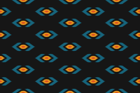 Geometric ethnic oriental ikat seamless pattern traditional. Fabric tribal style. Design for...