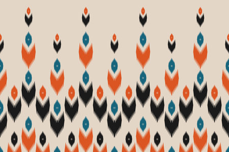 Abstract ethnic pattern art. Ikat seamless pattern traditional. American, Mexican style. Design for background, wallpaper, vector illustration, fabric, clothing, carpet, textile, batik, embroidery.のイラスト素材
