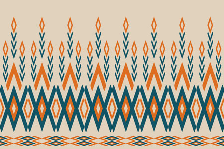 Abstract ethnic Aztec background. Geometric ethnic seamless pattern traditional. Design for wallpaper, vector illustration, fabric, clothing, carpet, textile, batik, embroidery.のイラスト素材