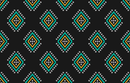 Abstract ethnic tribal pattern art. Ethnic geometric seamless pattern traditional.