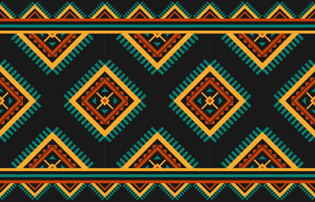 Carpet ethnic tribal pattern art. Ethnic geometric seamless pattern. American and Mexican style.