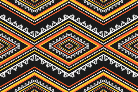 Geometric ethnic oriental seamless pattern traditional. Design for background, wallpaper,...