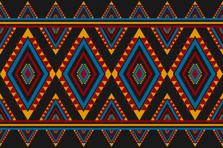 Carpet tribal pattern art. Geometric ethnic seamless pattern traditional. American, Mexican style....