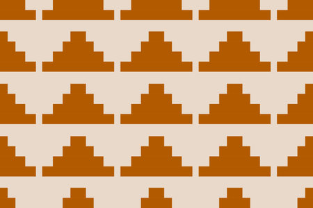 Fabric tribal pattern art. Geometric ethnic seamless pattern traditional. American, Mexican style. Design for background, wallpaper, illustration, fabric, clothing, carpet, textile, batik, embroidery.のイラスト素材