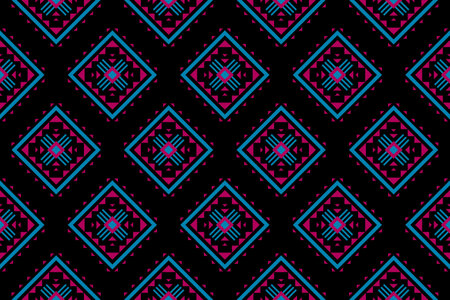 Fabric Aztec pattern background. Geometric ethnic oriental seamless pattern traditional. Mexican...
