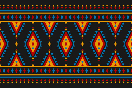 Carpet tribal pattern art. Geometric ethnic seamless pattern traditional. American, Mexican style....