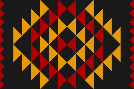 Geometric ethnic seamless pattern traditional. Aztec ethnic ornament print. Tribal pattern style. Design for background, fabric, clothing, carpet, textile, batik, embroidery.のイラスト素材