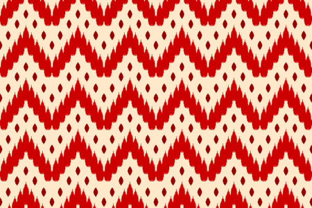 Ethnic ikat seamless pattern in tribal. Aztec geometric ethnic ornament print. Ikat pattern style. Design for background, wallpaper, illustration, fabric, clothing, carpet, textile, batik, embroidery.のイラスト素材