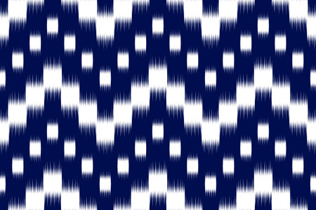 Ethnic ikat seamless pattern in tribal. Aztec geometric ethnic ornament print. Ikat pattern style. Design for background, wallpaper, illustration, fabric, clothing, carpet, textile, batik, embroidery.のイラスト素材