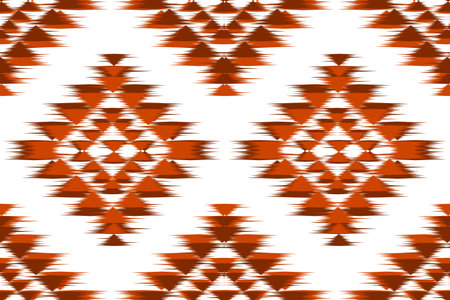 Ethnic ikat seamless pattern in tribal. American, Mexican style. Aztec geometric ornament print....