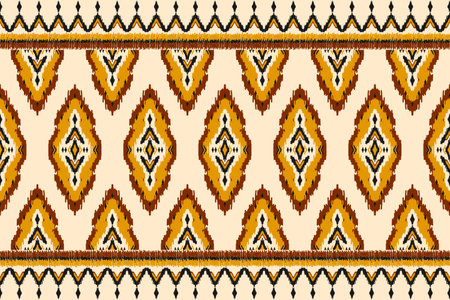 Carpet ethnic tribal pattern art. Ethnic ikat seamless pattern. American, Mexican style. Design for background, wallpaper, illustration, fabric, clothing, carpet, textile, batik, embroidery.のイラスト素材