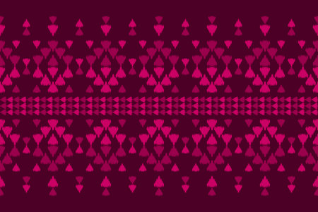 Carpet ethnic ikat pattern art. Geometric ethnic ikat seamless pattern in tribal. Mexican style. Design for background, wallpaper, illustration, fabric, clothing, carpet, textile, batik, embroidery.のイラスト素材
