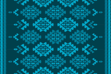 Carpet ethnic ikat pattern art. Geometric ethnic ikat seamless pattern in tribal. Mexican style....