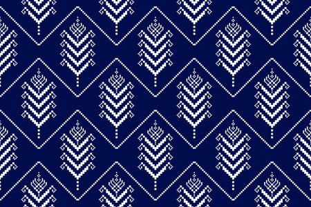 Fabric Mexican style. Geometric ethnic seamless pattern in tribal. Aztec art ornament print. Design for background, wallpaper, illustration, fabric, clothing, carpet, textile, batik, embroidery.のイラスト素材