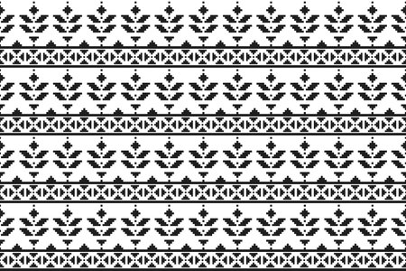 Ethnic Aztec pattern art. Geometric seamless pattern in tribal, folk embroidery, and Mexican style....