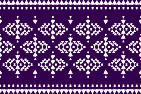 Fabric ikat pattern art. Geometric ethnic seamless pattern traditional. American, Mexican style. Design for background, wallpaper, illustration, fabric, clothing, carpet, textile, batik, embroidery.のイラスト素材