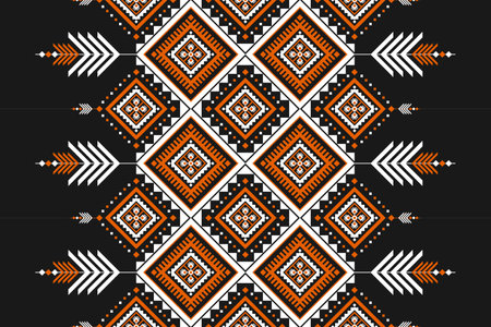 Beautiful carpet ethnic art. Geometric ethnic seamless pattern in tribal. American, Mexican style....