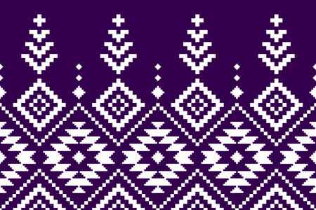 Geometric ethnic seamless pattern traditional. American, Mexican style. Aztec tribal ornament print. Design for background, wallpaper, illustration, fabric, clothing, carpet, batik, embroidery.のイラスト素材