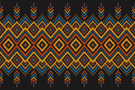 Carpet ethnic tribal pattern art. Ethnic ikat seamless pattern. American, Mexican style. Design for...