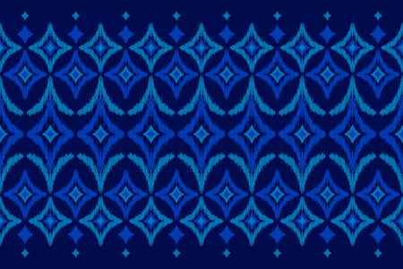 Carpet ethnic tribal pattern art. Ethnic ikat seamless pattern. American, Mexican style. Design for background, wallpaper, illustration, fabric, clothing, carpet, textile, batik, embroidery.のイラスト素材