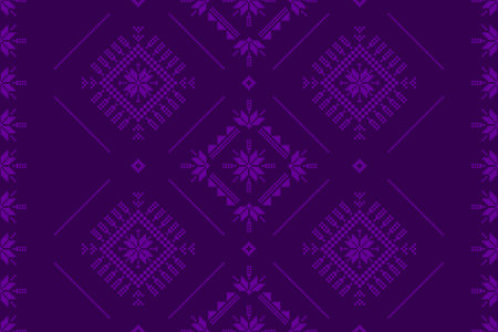 Carpet flower pattern art. Geometric ethnic floral seamless pattern in tribal. American, Mexican...