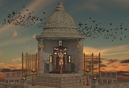 fantasy scene - roleplayの写真素材