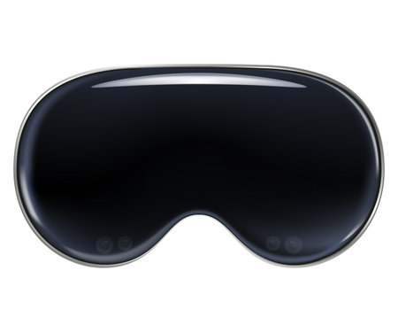 Virtual Reality Glasses Innovative Technology,Isolated Vision Pro High Tech Futuristic Technology Advanced on white background, Vector illustration,360 VR Glasses modern helmetのイラスト素材