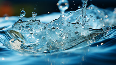 Water splash,Generative Ai.の素材