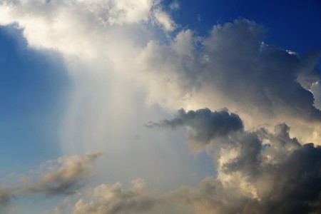 Dramatic clouds before sunset, Summer in GA USA.の写真素材
